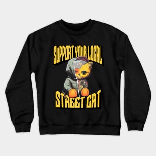 Street Cat Crewneck Sweatshirt